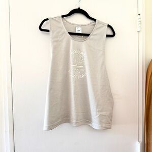 Adidas Women's White Mesh Muscle Tee